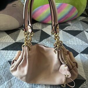 Vintage Y2K Juicy Couture Baby Pink Bag Pink Barbie 100 DENUINE LEATHER
